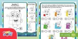 👉 Numberblocks: Find the Real Octoblocks Worksheet: