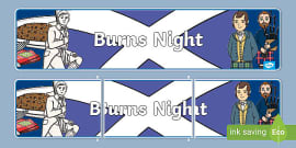 Burns Night Display Bunting - Teaching Resource - Twinkl