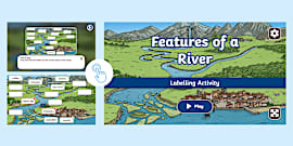 Parts of a River Worksheet | KS2 Labelling Activity | Twinkl