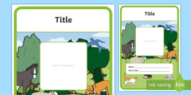 EYFS Editable Learning Journey Front Cover Traditional Tales-Themed