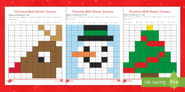 Christmas Math | Mosaics (teacher made)