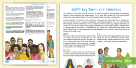 LGBTQ+ Poster - Key Terminology | Resources | Twinkl Life