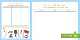 FREE! - Push or Pull Sorting Cards | Forces | Science | Primary