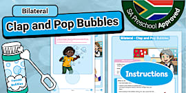 Preschool: Bilateral: Hand Action Poster