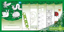 Minibeast-Themed Maths Activity Book (teacher made) - Twinkl