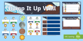 Bump It Up Banner, Wall Display, Primary Resource