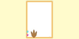 FREE! - Printable Dinosaur Page Border (teacher made)