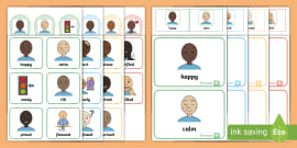 Twinkl Symbols: Feelings and Emotions Cards (teacher made)