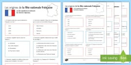 Bastille Day Information PowerPoint French (teacher made)