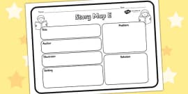 Story Map A Worksheet - story map A, story, stories, story map