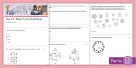 Year 4 Maths Reasoning and Problem Solving GL Style Practice Paper