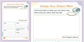 Your Chosen Meal Worksheet / Worksheet