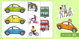 Transport EYFS Sorting Activity for Children