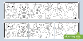 My First Teddy Bear Colouring Pack (teacher made) - Twinkl