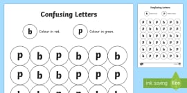 Confusing Letters Desktop Cards (teacher Made) - Twinkl