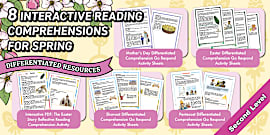 Spring CfE Second Level Reading Comprehensions Pack