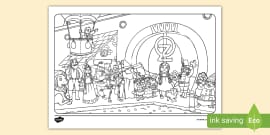 Wizard of Oz Colouring Sheets (teacher made) - Twinkl