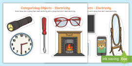 Identifying and Classifying Mains and Battery Powered Appliances – Year 4 –  STEM