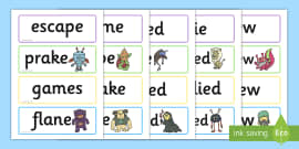 Phase 5 aw Sound Words Flashcards: Real and Nonsense Words