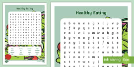 food word search healthy eating cooking word search pdf