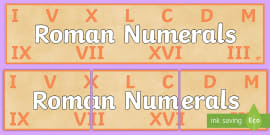 FREE! - Roman Numeral Visual Aids (teacher made)