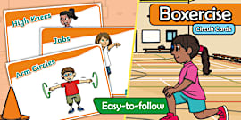 Boxing Drills for Kids - Boxercise Circuit Activities - KS2
