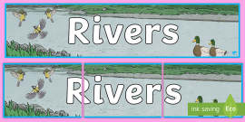 Features of a River KS2 Labelled Display Poster | KS2 Rivers