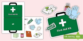 👉 First Aid Poster - First Aid Box Sign (teacher made)