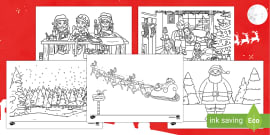 KS1 Christmas Tree Colouring Pages for Kids (teacher made)