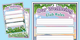 Editable After School Club Rules Display Poster Clubs