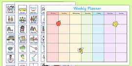 Visual Timetable (Getting Ready For School - Boys) - getting