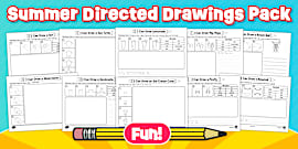 Baseball Directed Drawing | Printable Draw and Write
