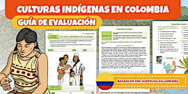 Mapa para cortar: culturas indígenas de Colombia - Twinkl