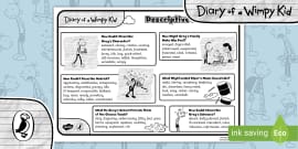 FREE! - Diary of a Wimpy Kid: Writing Frames (Teacher-Made)