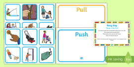 Push or Pull Sorting Cards | Forces | Science | Primary