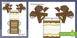 Nativity Paper Model Stable (professor feito) - Twinkl