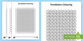 tessellation art worksheet
