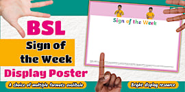 Days of the Week in Sign Language Display Posters | Twinkl