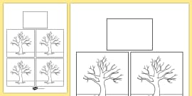 Printable Tree Branch Template | Primary Resource | Twinkl