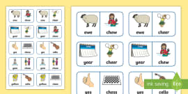 Minimal Pairs ‘b’ And ‘v’ Dominoes