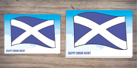 Burns Night Scottish Flag Colouring | Twinkl Party - Twinkl