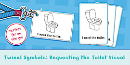 Twinkl Symbols: Using the Toilet Visual Schedule