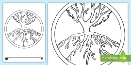 Klimt Tree of Life Colouring | Colouring Sheets - Twinkl