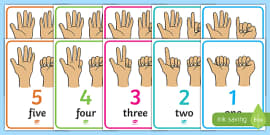 FREE! - European Counting Hands (teacher made)