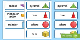 Vetor do Stock: Learn basic 2D shapes with their vocabulary names in  English. Colorful shape flash cards for preschool learning. Illustration of  a simple 2 dimensional flat shape symbol set for education.