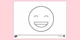 FREE! - 😊 Scared Emoji Mouth Colouring Sheet