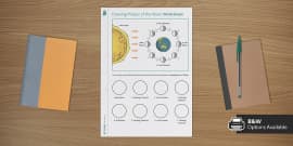 Phases of the Moon Homework Worksheet | Science | Beyond