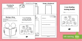 I Love Reading Design a Bookmark Activity