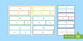 Bar Model Blank Models Template (teacher made)