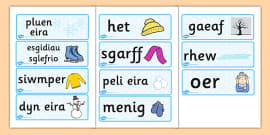 Cardiau Fflach Cymraeg Y Tymhorau - Dysgu Dan Thema - Twinkl